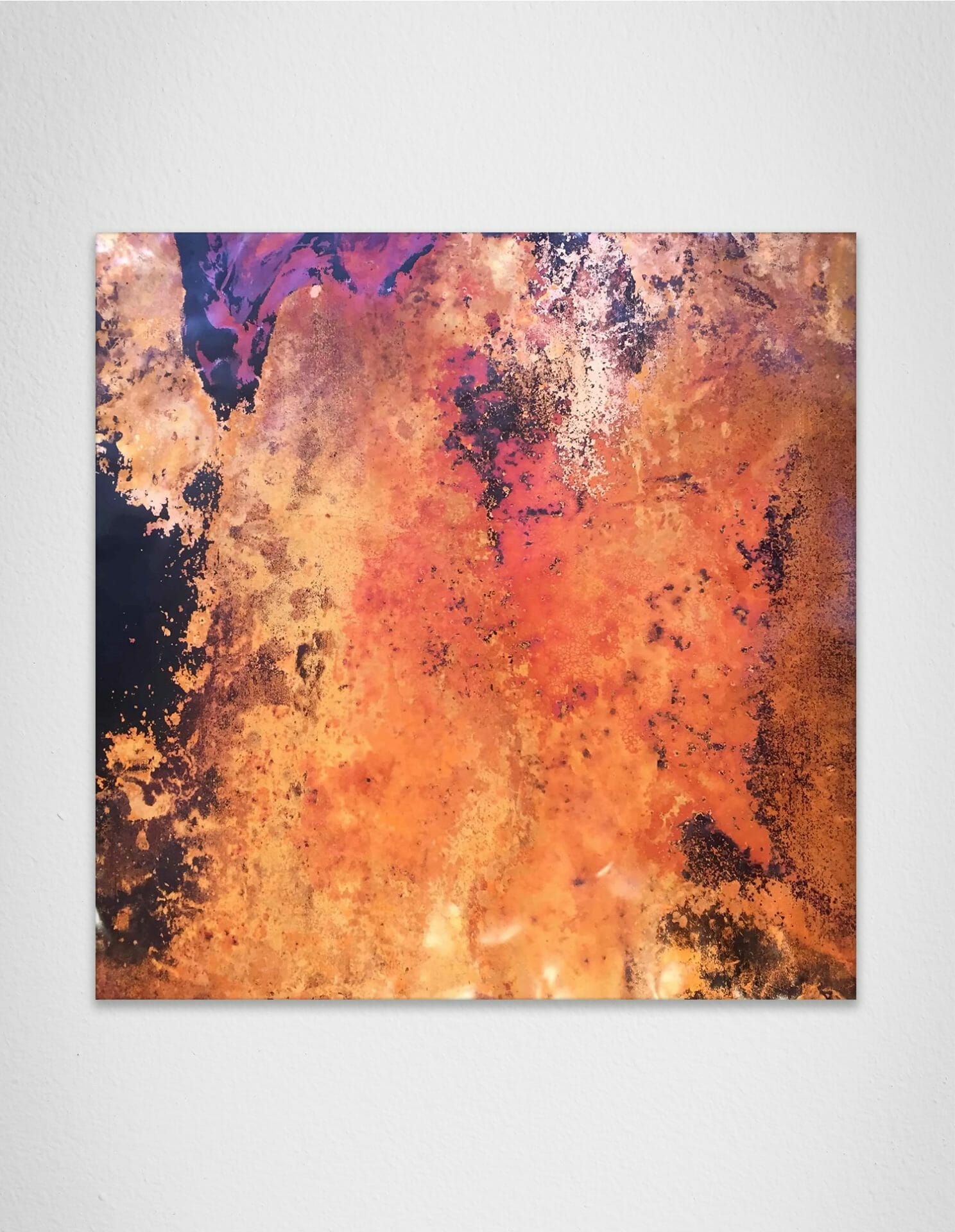 painting mockup Rosanna Marmont Copper Abstraction 2