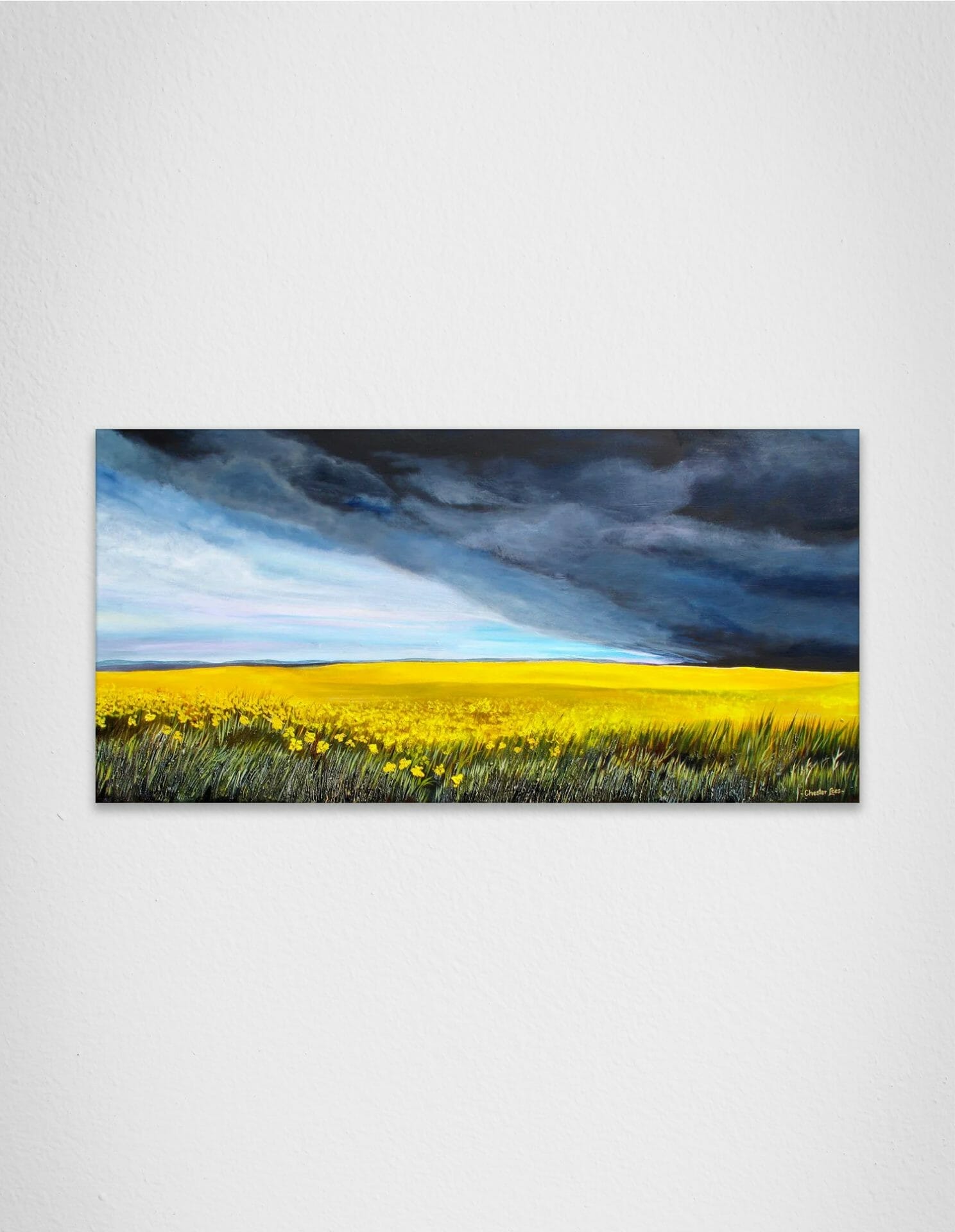 painting mockup Canola Afternoon Chester Lees ArtMatch