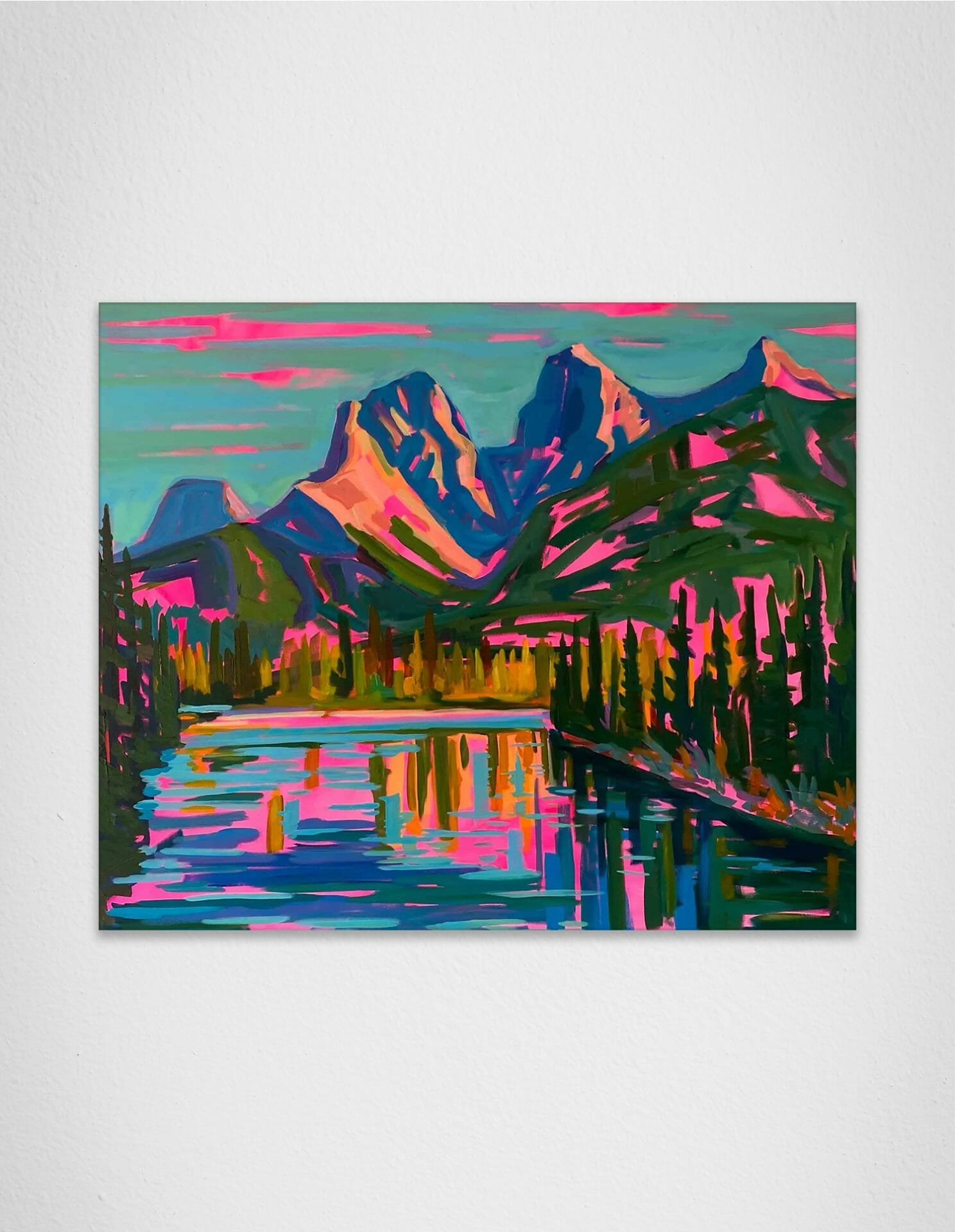 Canmore Colours Alison Philpotts ArtMatch painting mockup