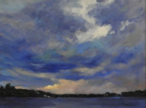 Stormy Sky - Canadian Original Artwork For Sale by Laurie Thompson - Calgary, AB Local Artist - Nature