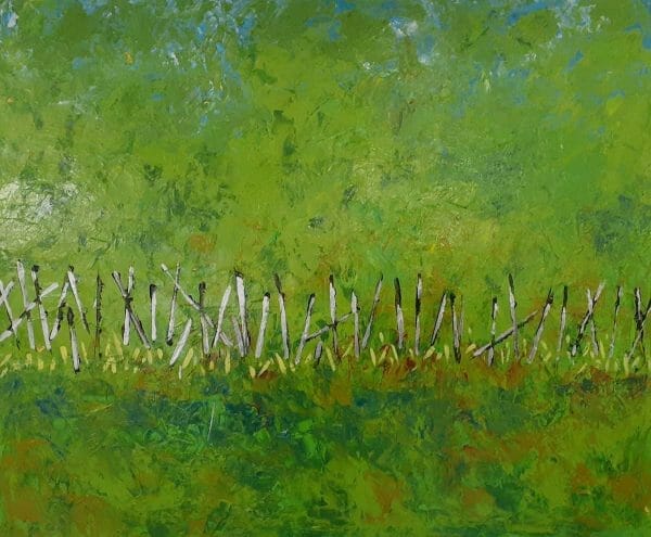Springs New Green - Canadian Original Artwork For Sale by Patricia Neden - Calgary, AB Local Artist - Abstract