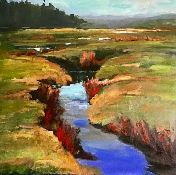 Meandering Along - Canadian Original Artwork For Sale by Mary Ann Tarini Hews - Calgary, AB Local Artist - Nature