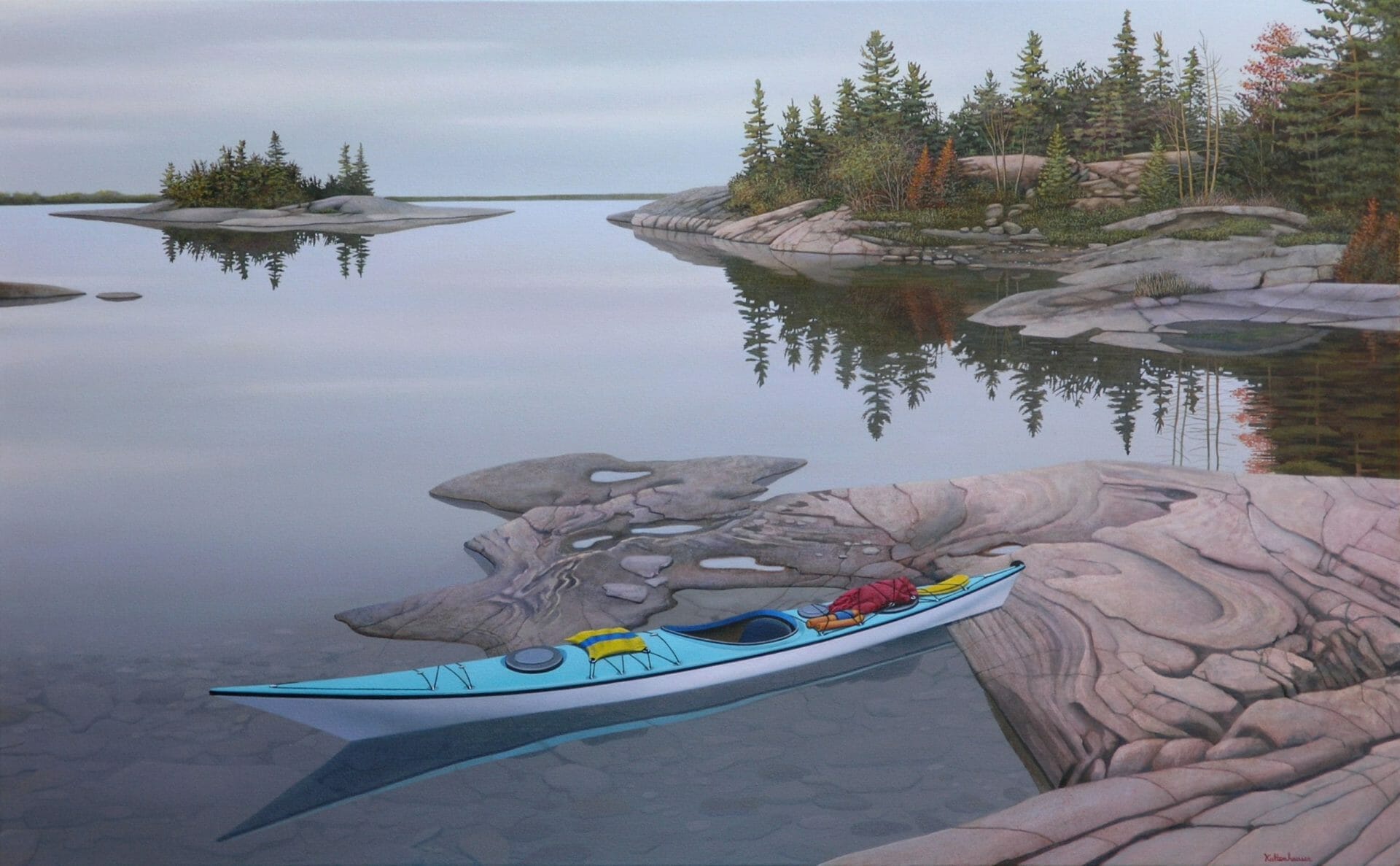 Lone Kayak ArtMatch Online Gallery