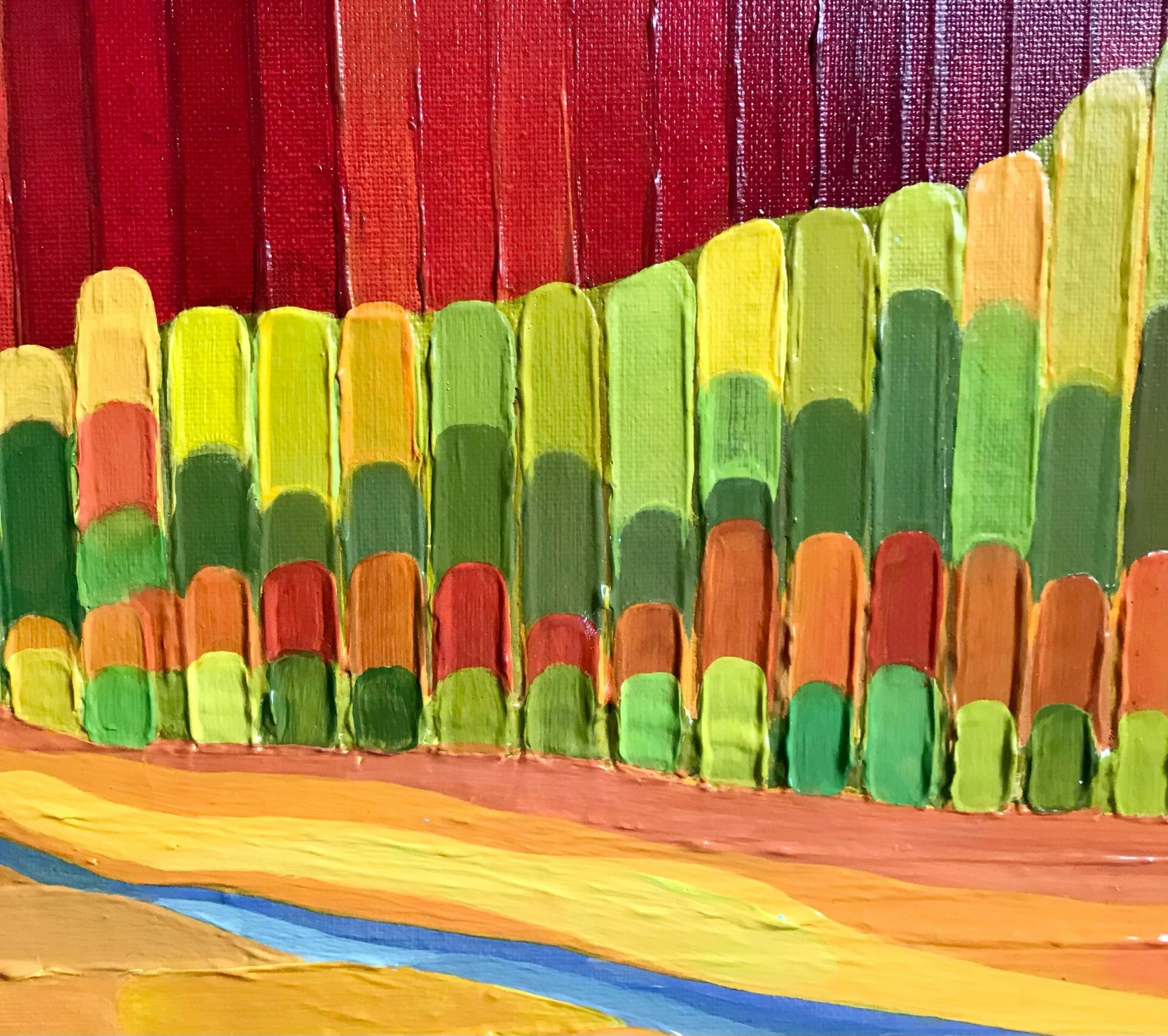 painting close-up
